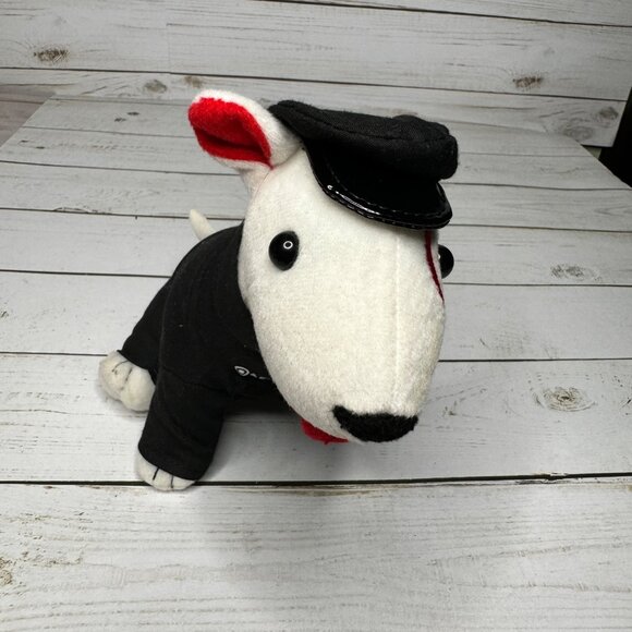 Target Bullseye Bull Terrier Plush In Black Outfit & Hat 2005 Plush Stuffed Toy - Picture 1 of 5